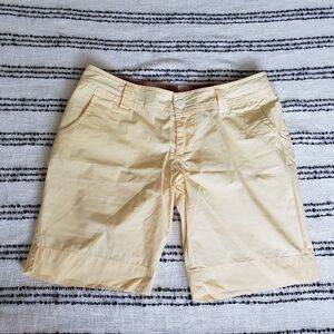 So Wear It Delcare It Women's Yellow Cargo Shorts  - Size 7